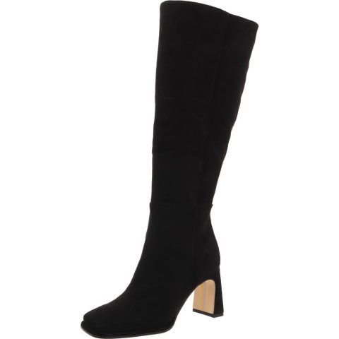 ISSABEL Zipper Leather Knee-High Boots