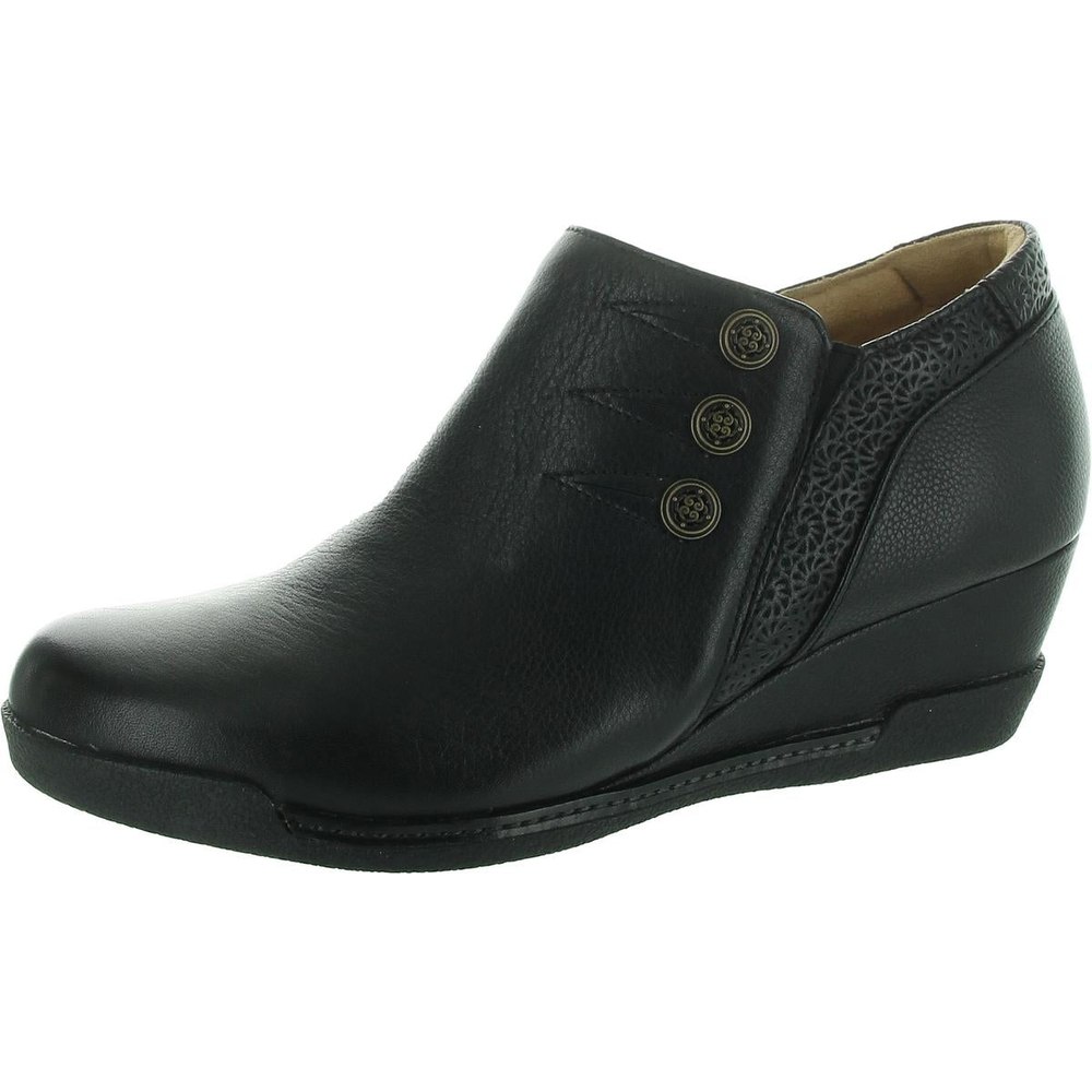 Devina Zipper Leather Booties