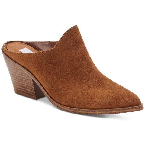 Nia Suede Slip On Mules