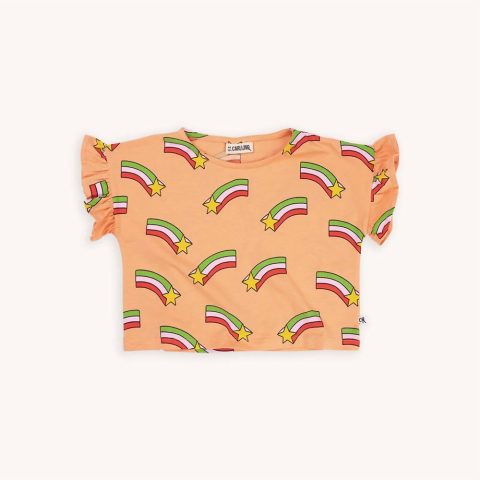 Girl’s Frilled Shirt In Peach 7733821145148