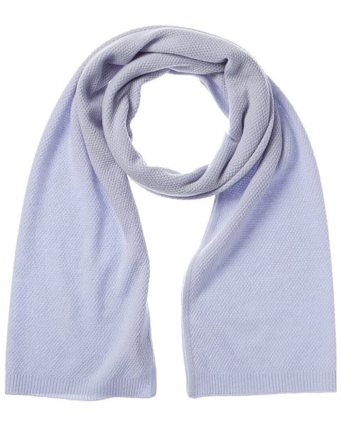Phenix Lightweight Moss Stitch Cashmere Scarf 7820352421948