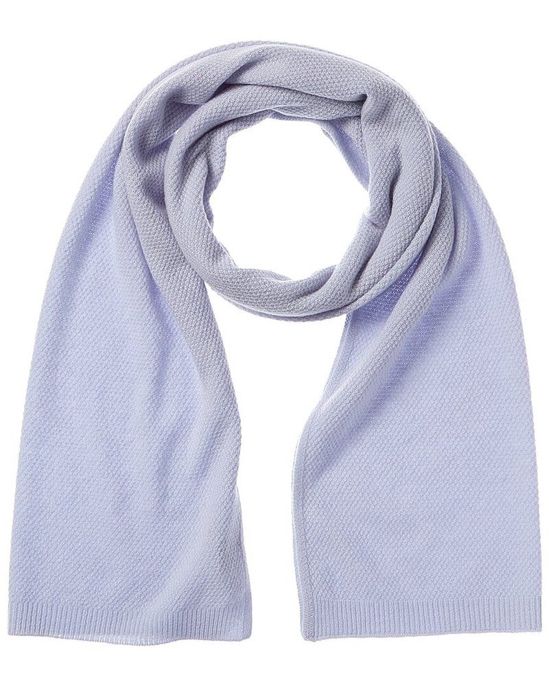 Phenix Lightweight Moss Stitch Cashmere Scarf 7820352421948