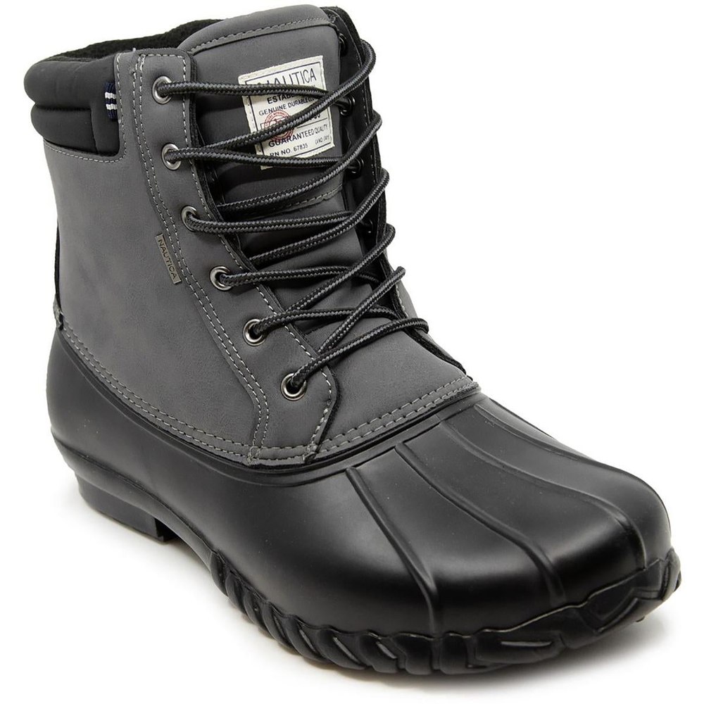 Channing Faux Leather Lace-Up Winter & Snow Boots