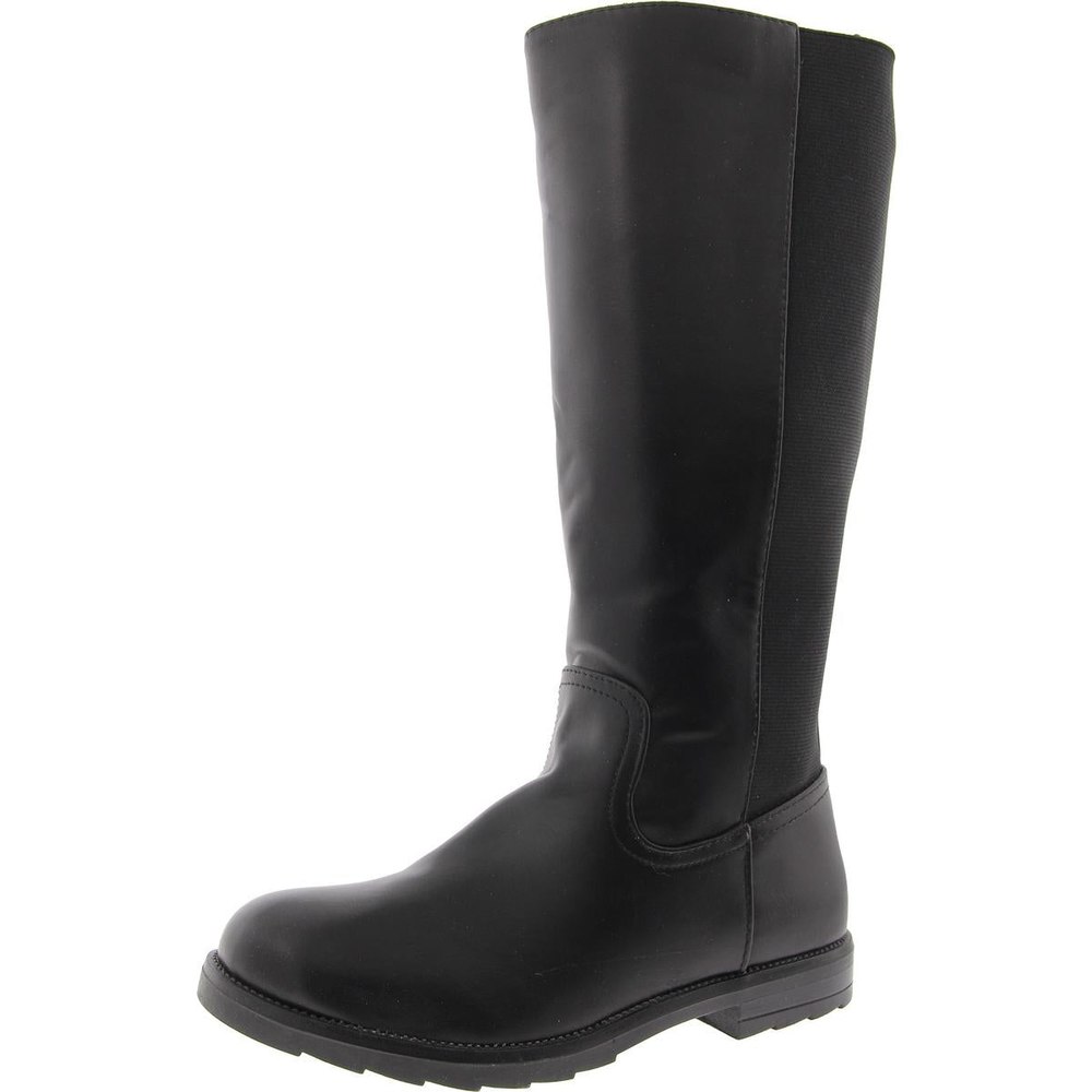 Jenni Zipper Faux Leather Knee-High Boots