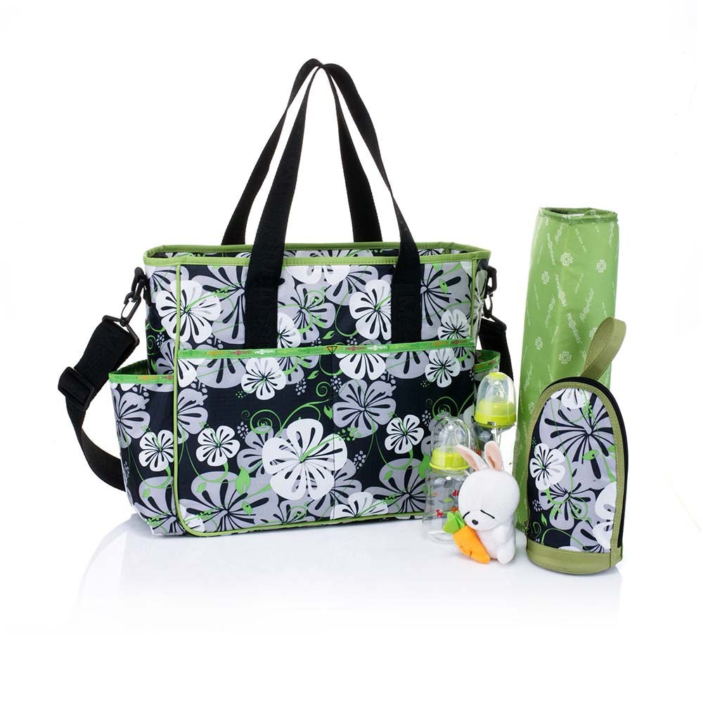 Mes Enfants Simplicity Series Lilies Microfiber Baby Bag by Mia K 7733818654780