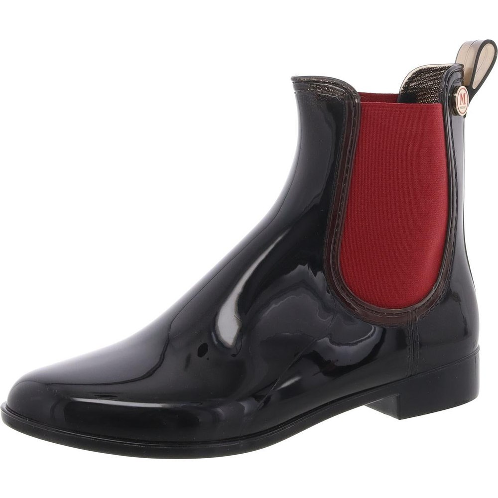 Mixed Media Rubber Chelsea Boots