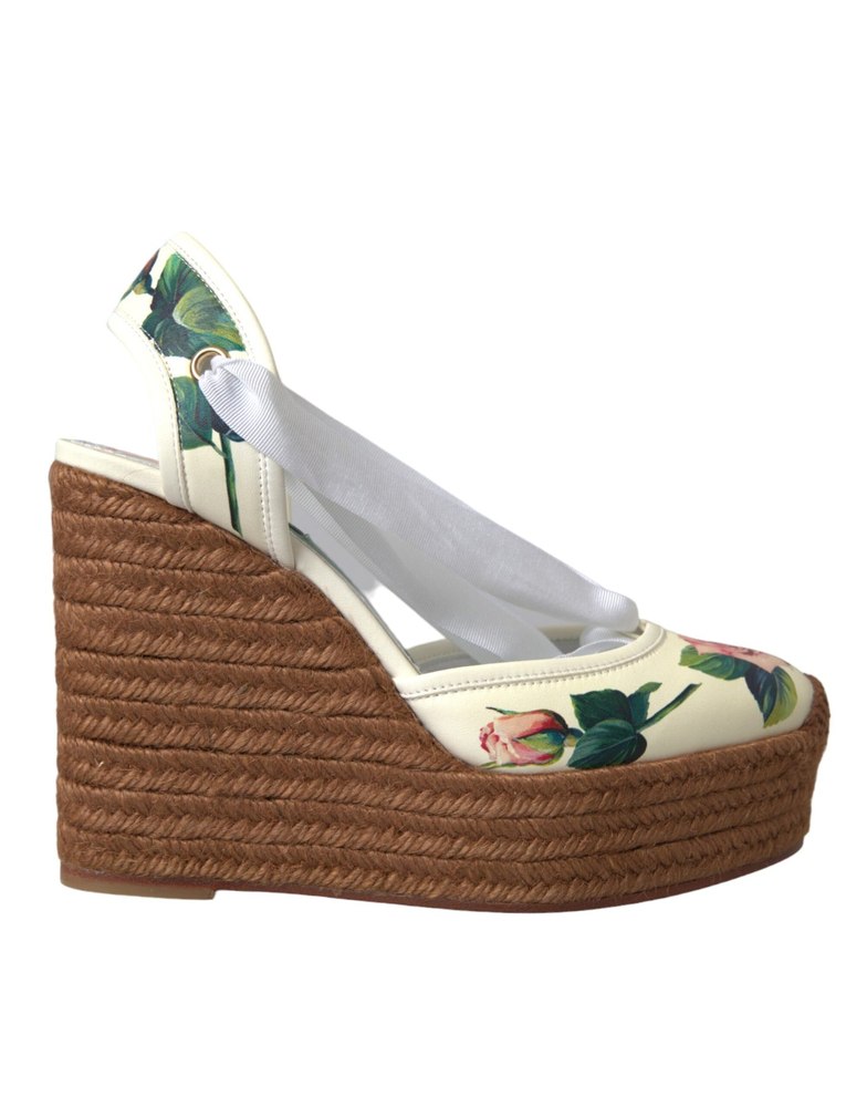 Dolce & Gabbana Floral Wedge Heels Sandals Women’s Shoes (Pre-Owned)