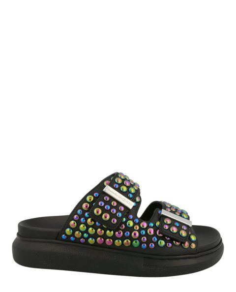 Oversized Studded Slide Sandal