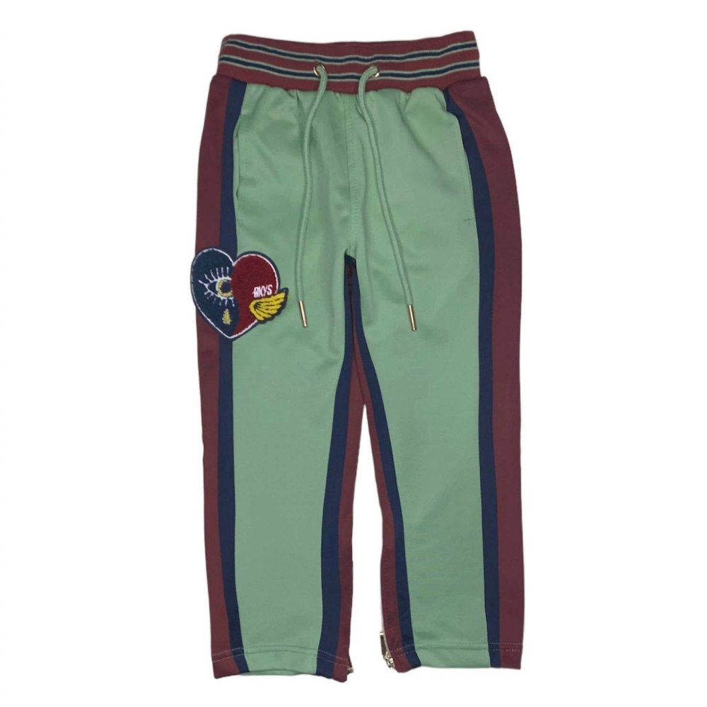 Kids’ Heart Jogging Pant In Olive