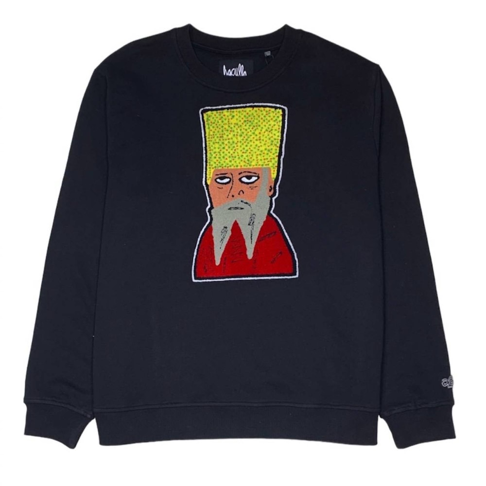 Men’s Anatolian Crewneck Top In Black