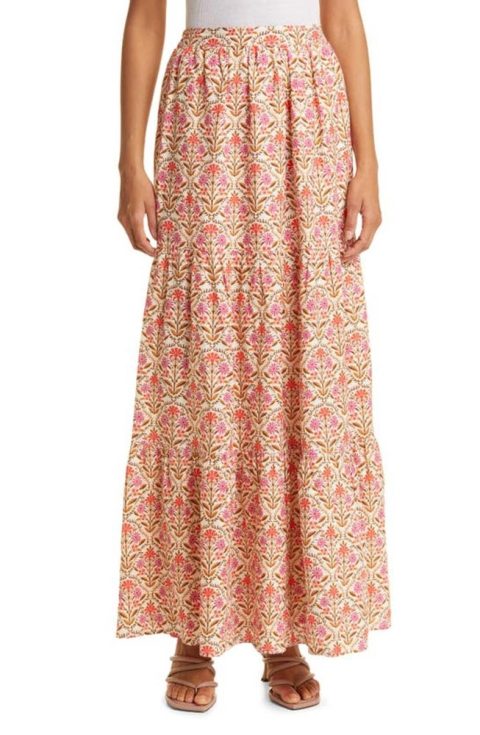 Nori Skirt In Wallpaper Floral