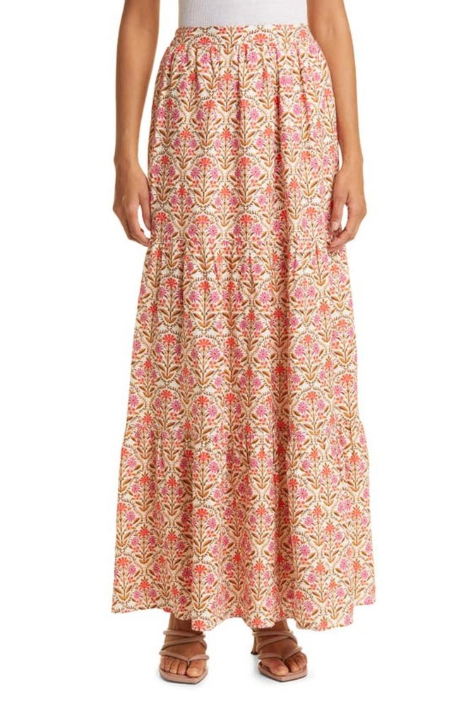 Nori Skirt In Wallpaper Floral