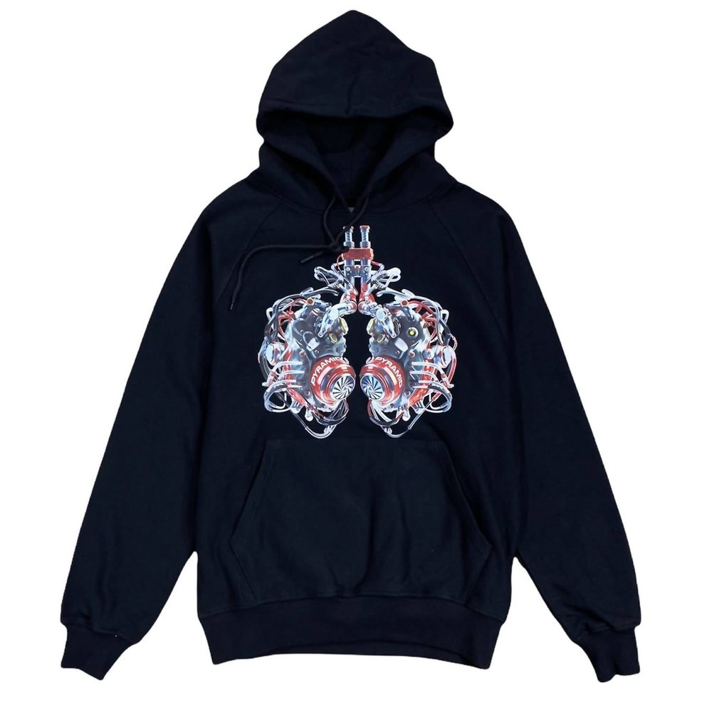 Men’s Cotton Hoodie In Black