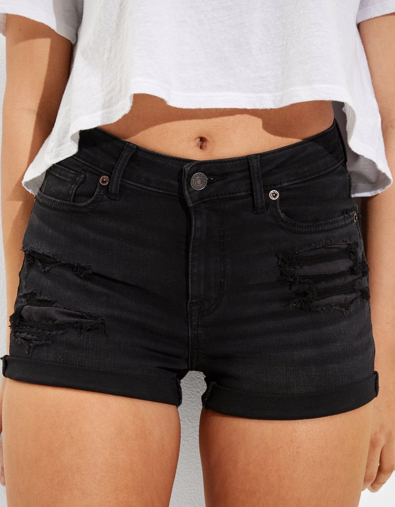 AE Ne(x)t Level High V-Rise Denim Short Short