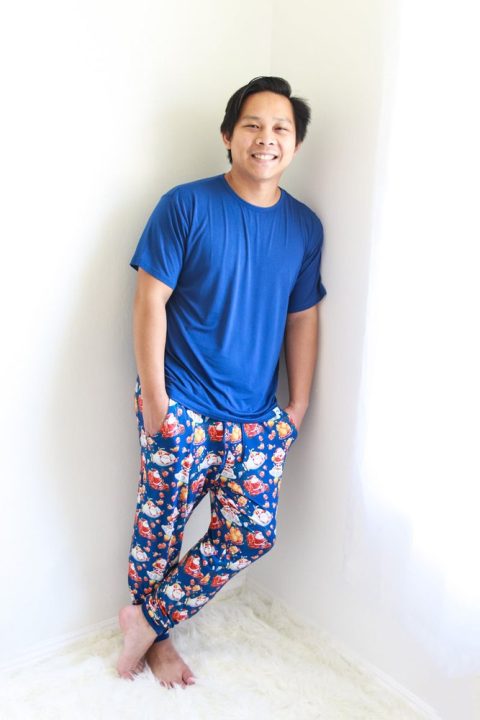 Tis the Sea-Sun (Santa) Men’s Short Sleeve Jogger Set