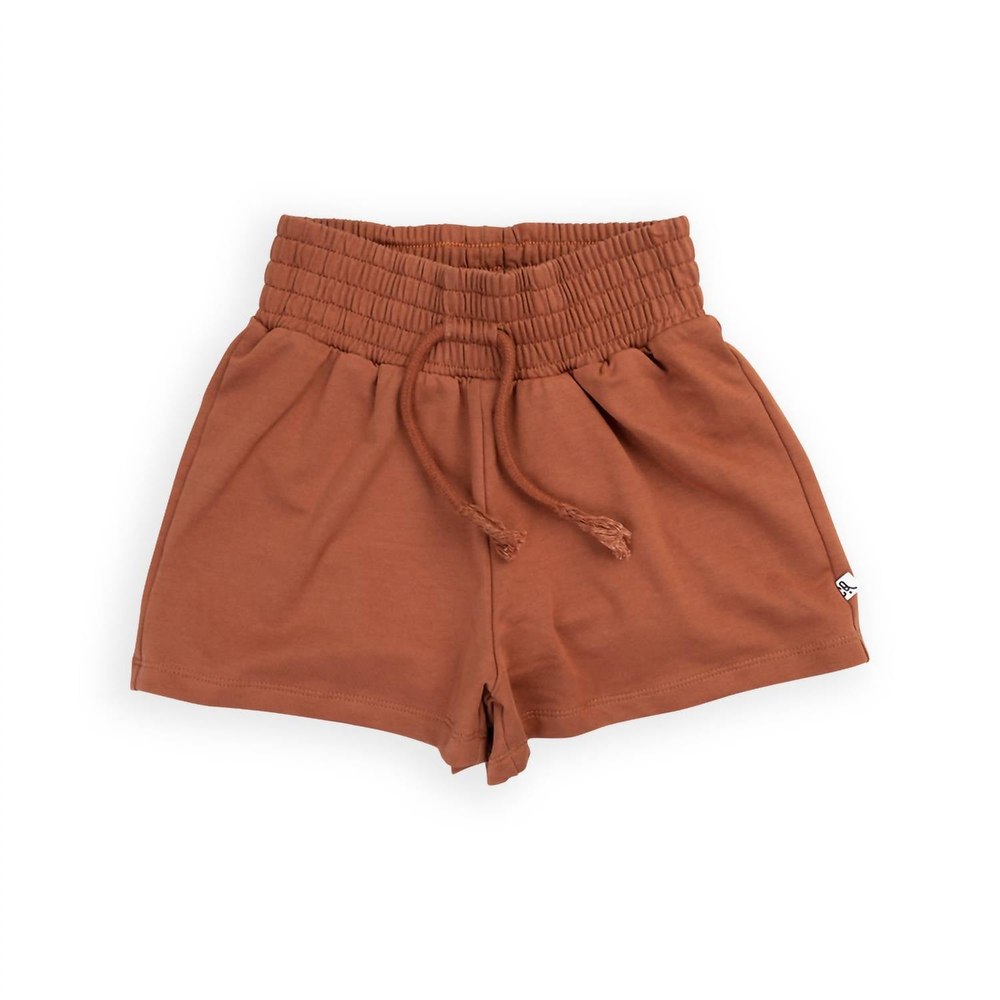Girl’s Sweat Shorts In Brown 7733844574268