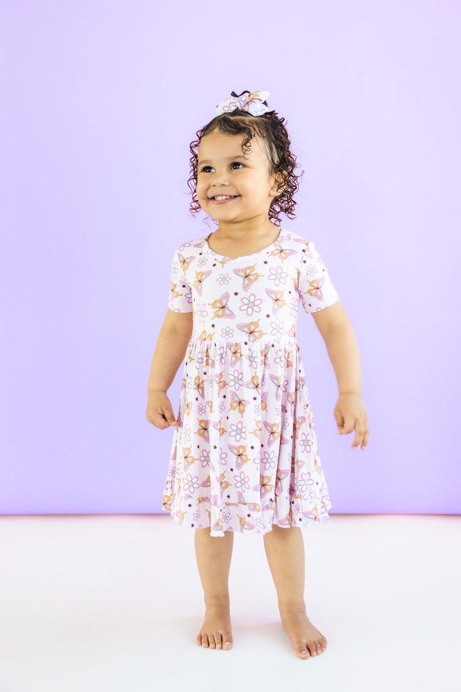 BLOSSOMIN’ BUTTERFLY DREAM RUFFLE DRESS
