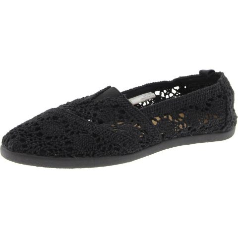 Padded Insole Crochet Flat Shoes