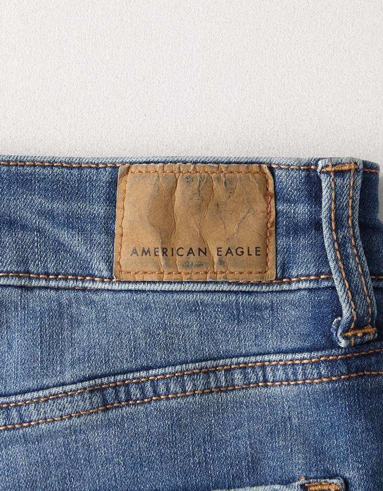 High-Waisted Denim Short Short