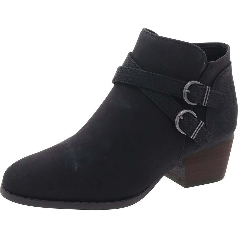 Blaire Zipper Faux Leather Booties