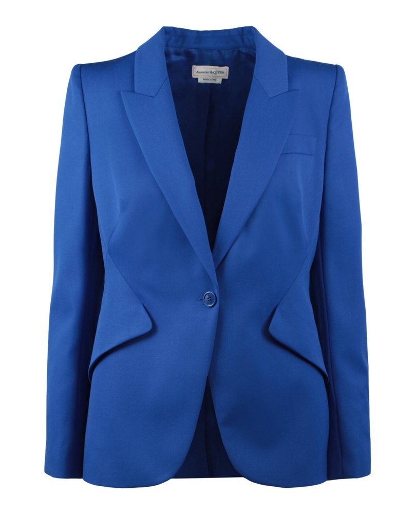 Padded Shoulder One-Button Jacket 7733851652156