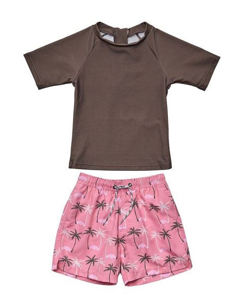 Snapper Rock Palm Paradise Sustainable Baby Swim Set