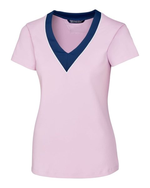 Cutter & Buck Womens Pathway V-Neck Tee