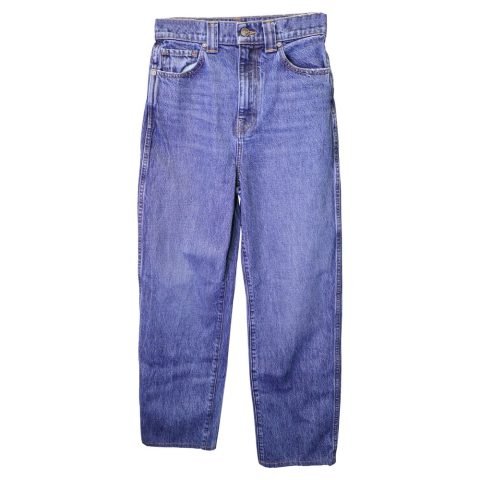 Khaite The Albi Jean in Blue Cotton Denim 7733857976380