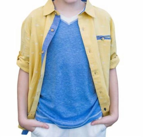 Boy’s Shirt In Yellow Gator 7733859221564
