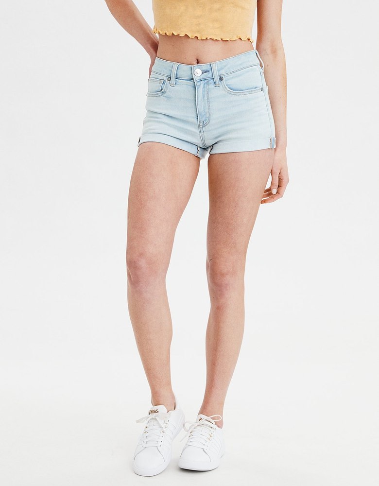 AE Ne(x)t Level High-Waisted Denim Short Short