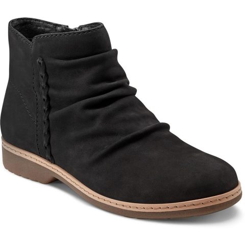 ETHILAREE Zipper Faux Leather Booties
