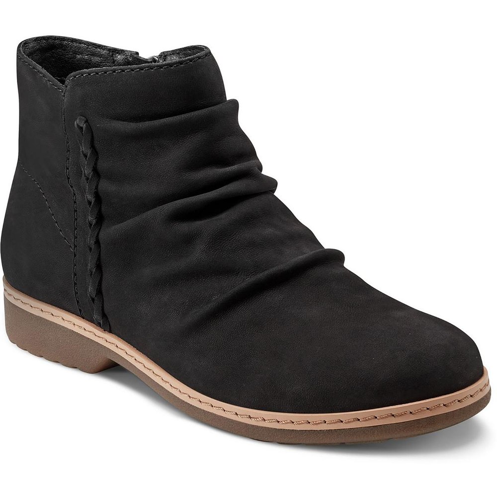 ETHILAREE Zipper Faux Leather Booties