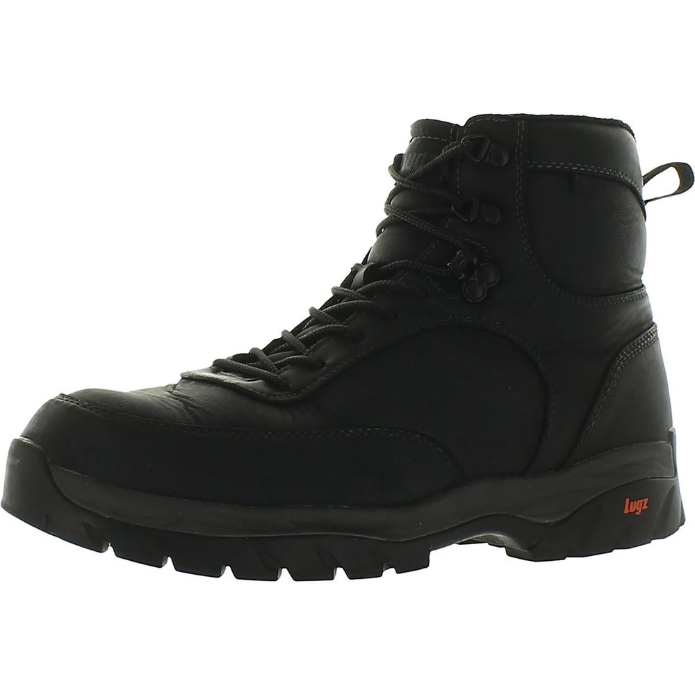 Diablo Hi Faux Leather Lace Up Ankle Boots