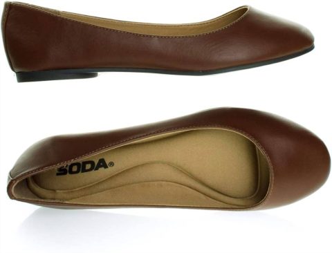 Women’s Ballet Flats In Camel 7733854830652