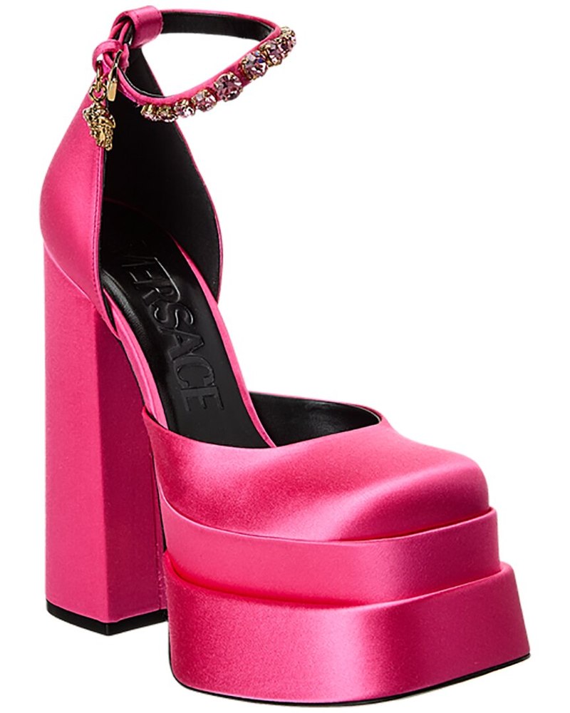 Versace Medusa Satin Platform Pump