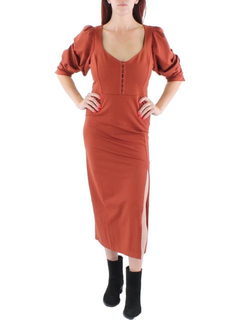 Womens Side Slit Long Maxi Dress
