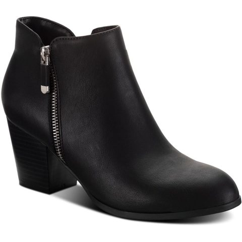 Marinaa Zip Up Slip On Ankle Boots