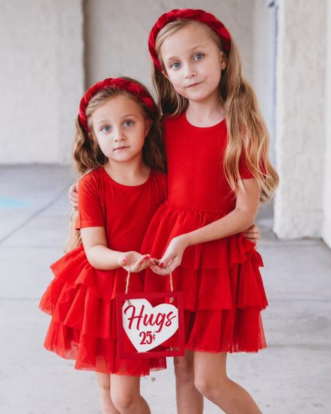 RED RIB DREAM TUTU DRESS