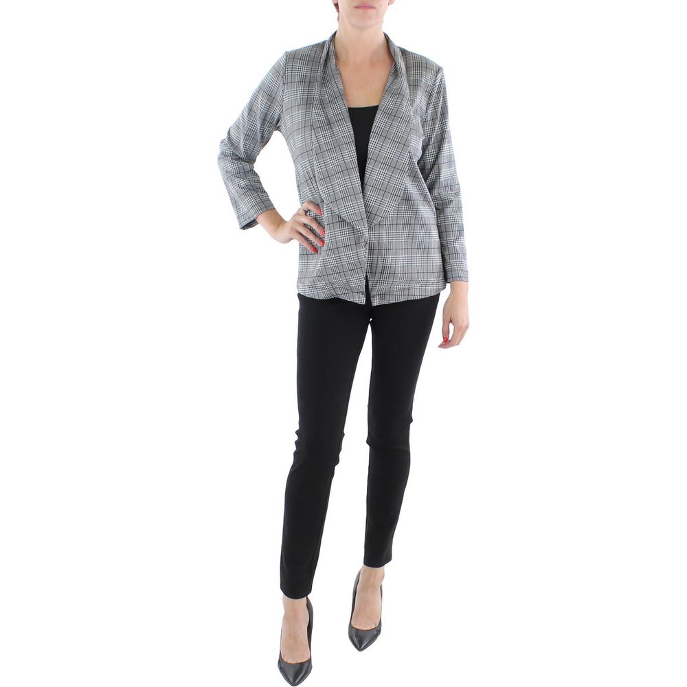Petites Drapey Office Wear Open-Front Blazer