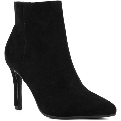 Vecna Zipper Faux Leather Booties