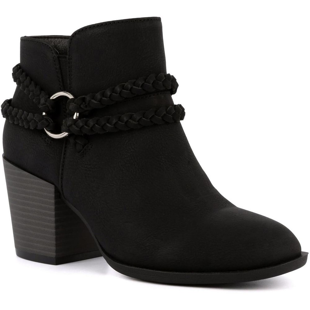 Sandlot Zipper Faux Leather Booties
