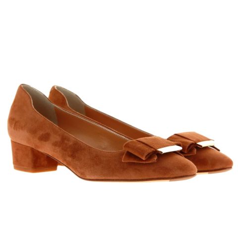 Ferragamo Vara Women’s Pumps Brown 7748584636476