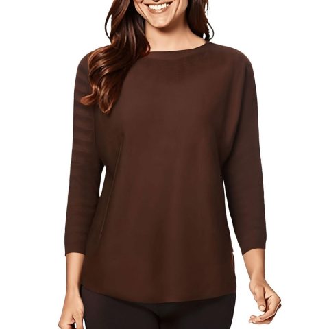 Chevron Knit Pullover Sweater