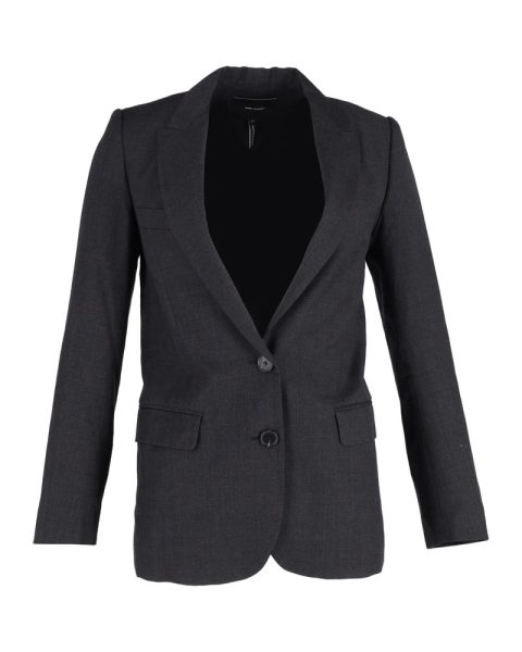Isabel Marant Single-Breasted Blazer in Black Wool