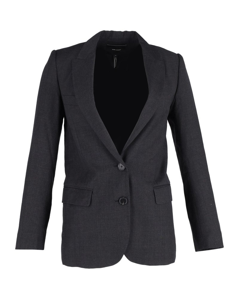 Isabel Marant Single-Breasted Blazer in Black Wool