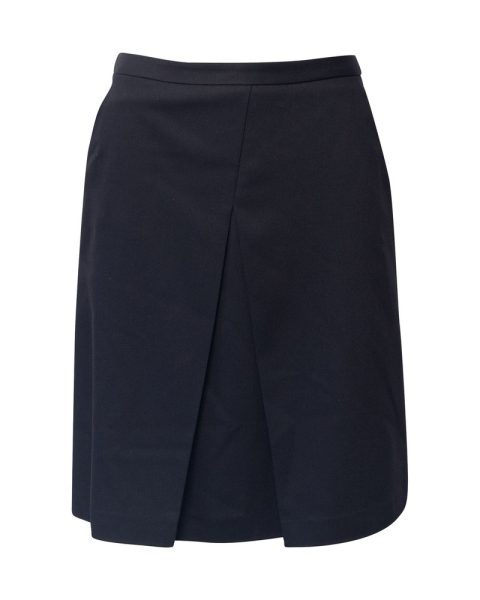 Jil Sander A-line Skirt in Navy Blue Wool