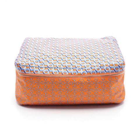 Hermes Housse De Voyage MM Travel Silk Cushion Cover Canvas Vanity Bag
