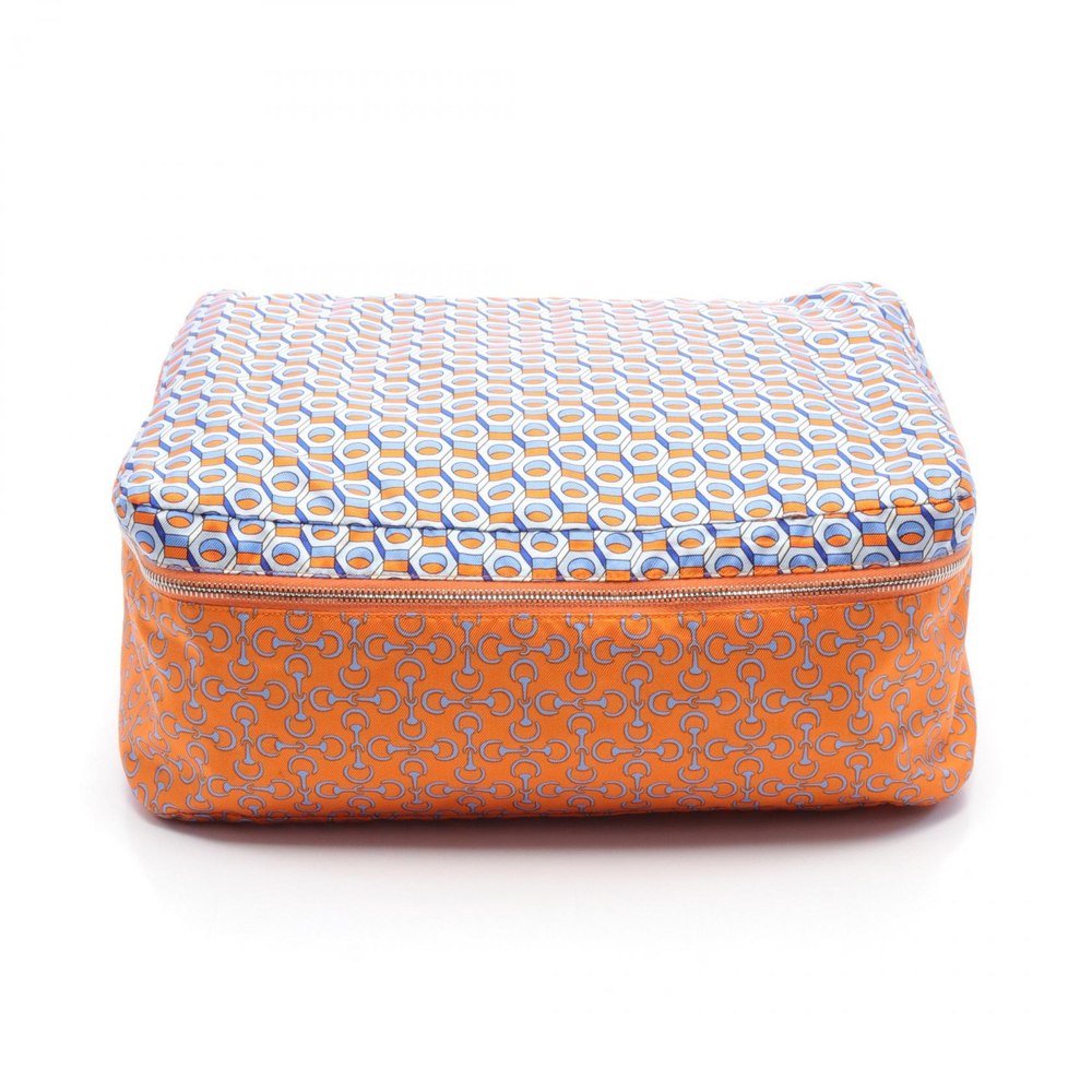 Hermes Housse De Voyage MM Travel Silk Cushion Cover Canvas Vanity Bag