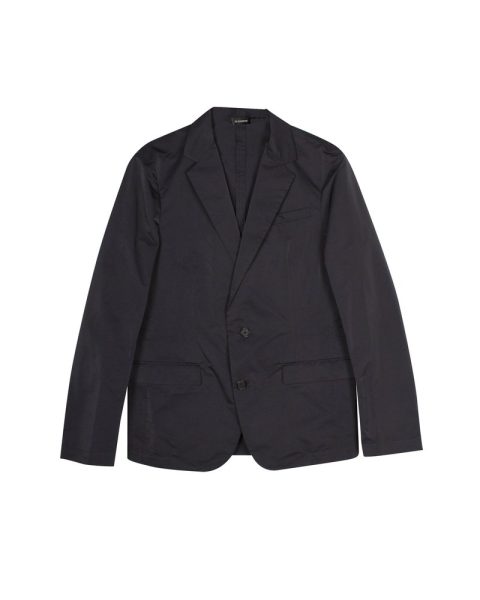 Jil Sander Tailored Single Breasted Blazer in Black Polyester 7748633657404