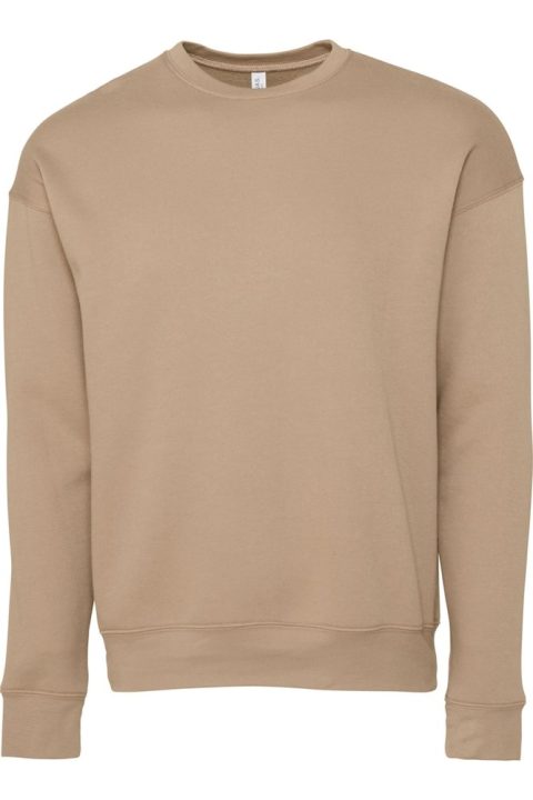 Bella + Canvas Unisex Adult Fleece Drop Shoulder Sweatshirt 7823688728636